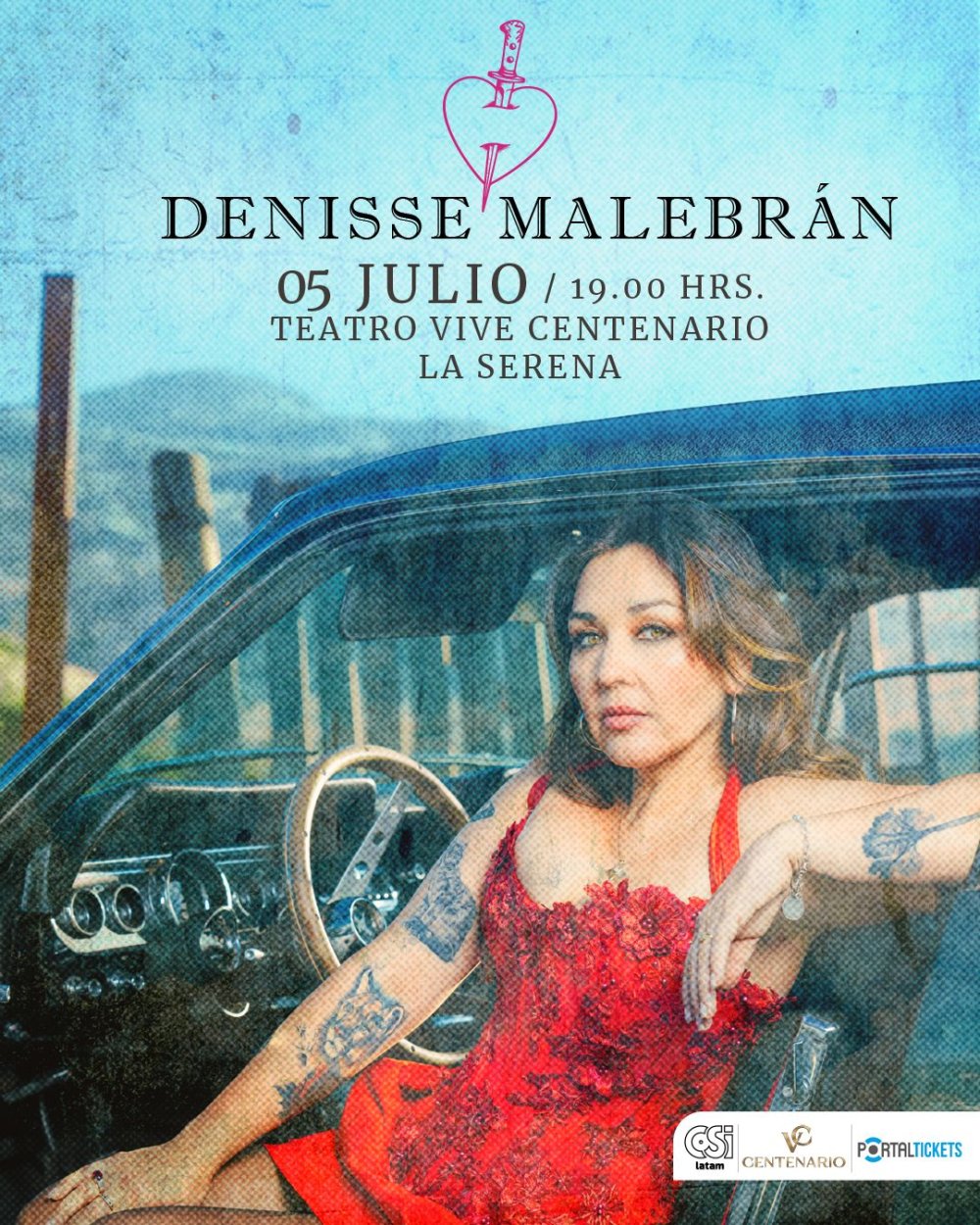 Flyer DENISSE MALEBRÁN EN TEATRO CENTENARIO LA SERENA
