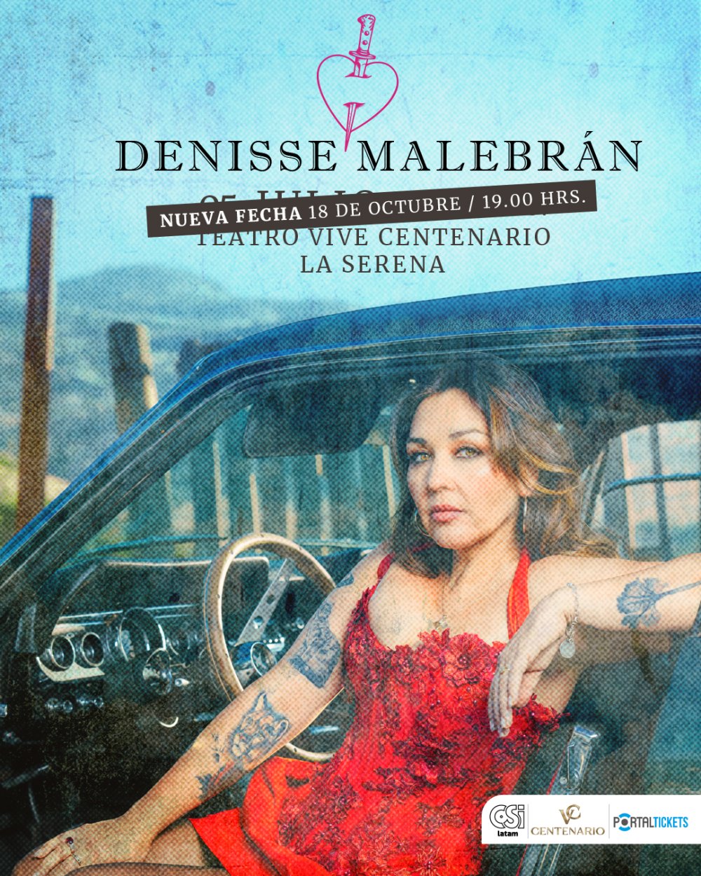 Flyer DENISSE MALEBRÁN EN TEATRO CENTENARIO LA SERENA