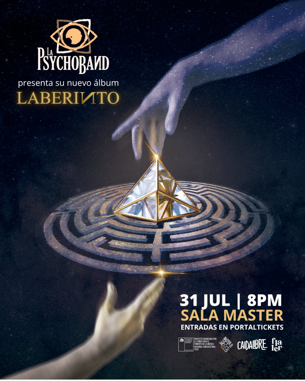 Afiche La Psychoband presenta Laberinto