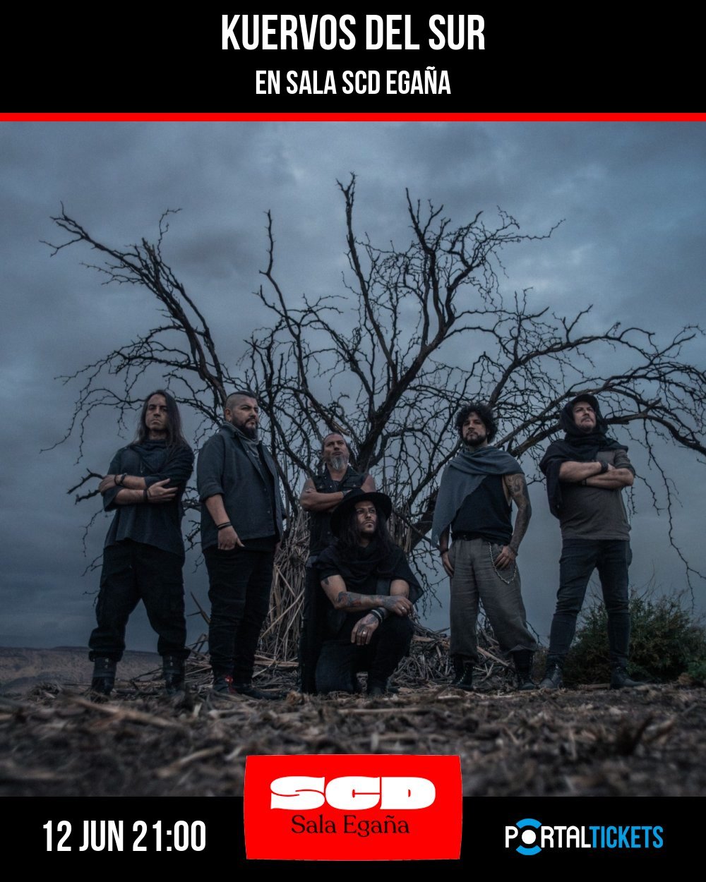 Flyer KUERVOS DEL SUR EN SALA SCD EGAÑA
