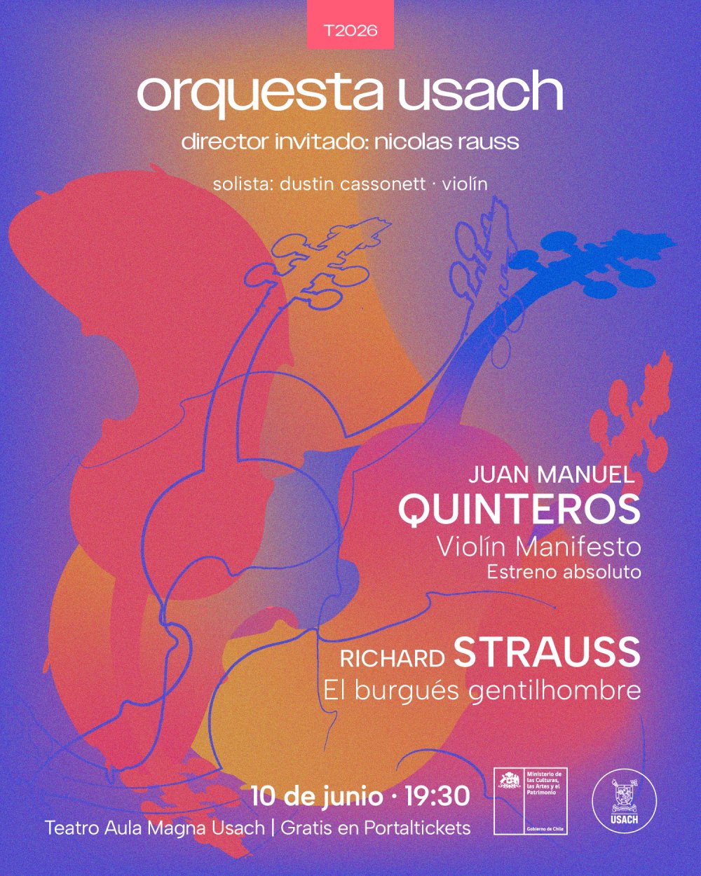 ORQUESTA USACH: QUINTEROS - STRAUSS / TEATRO AULA MAGNA USACH