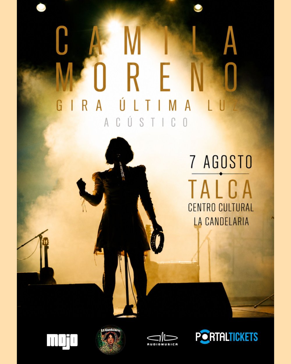 Flyer CAMILA MORENO EN TALCA