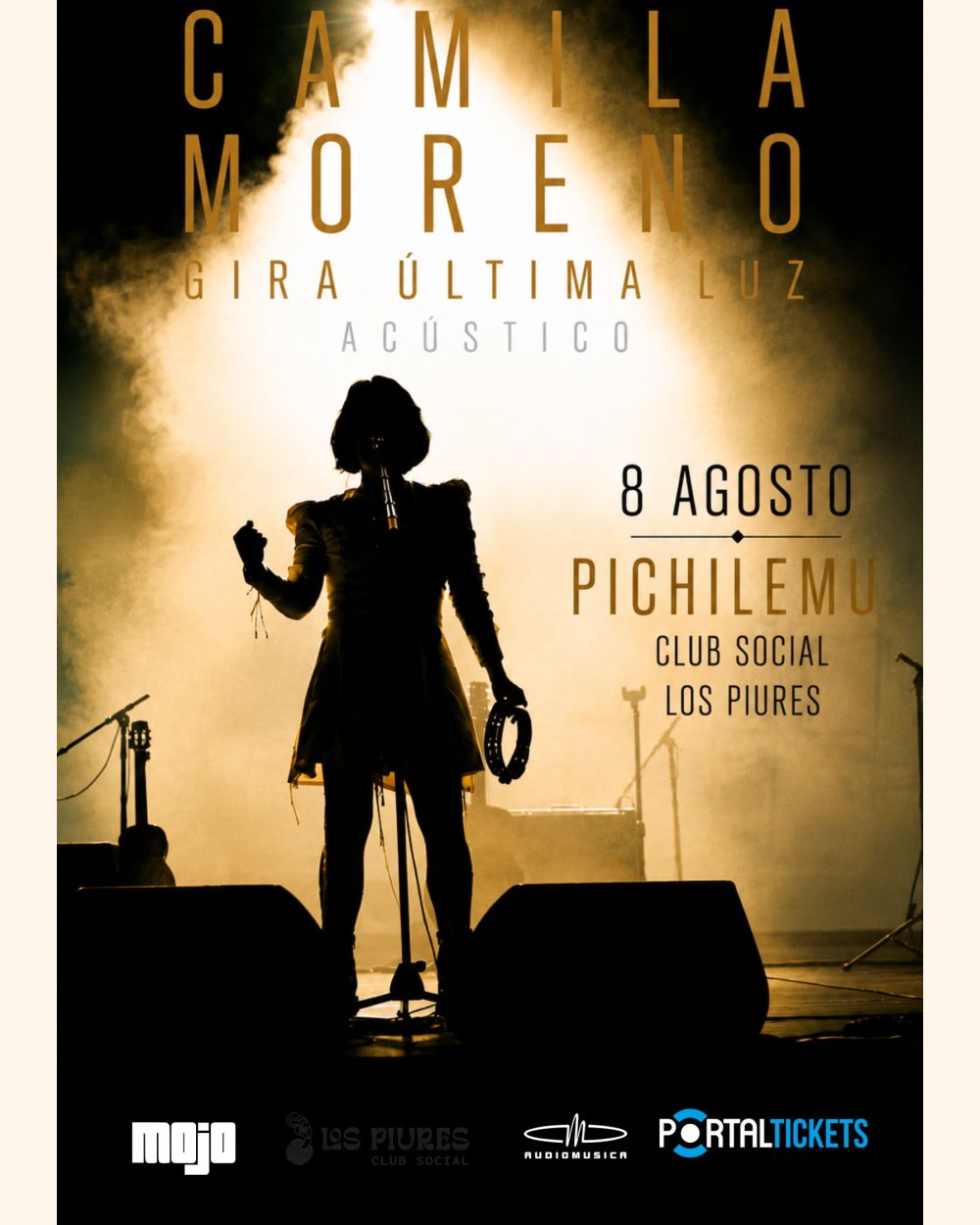 Flyer CAMILA MORENO EN PICHILEMU