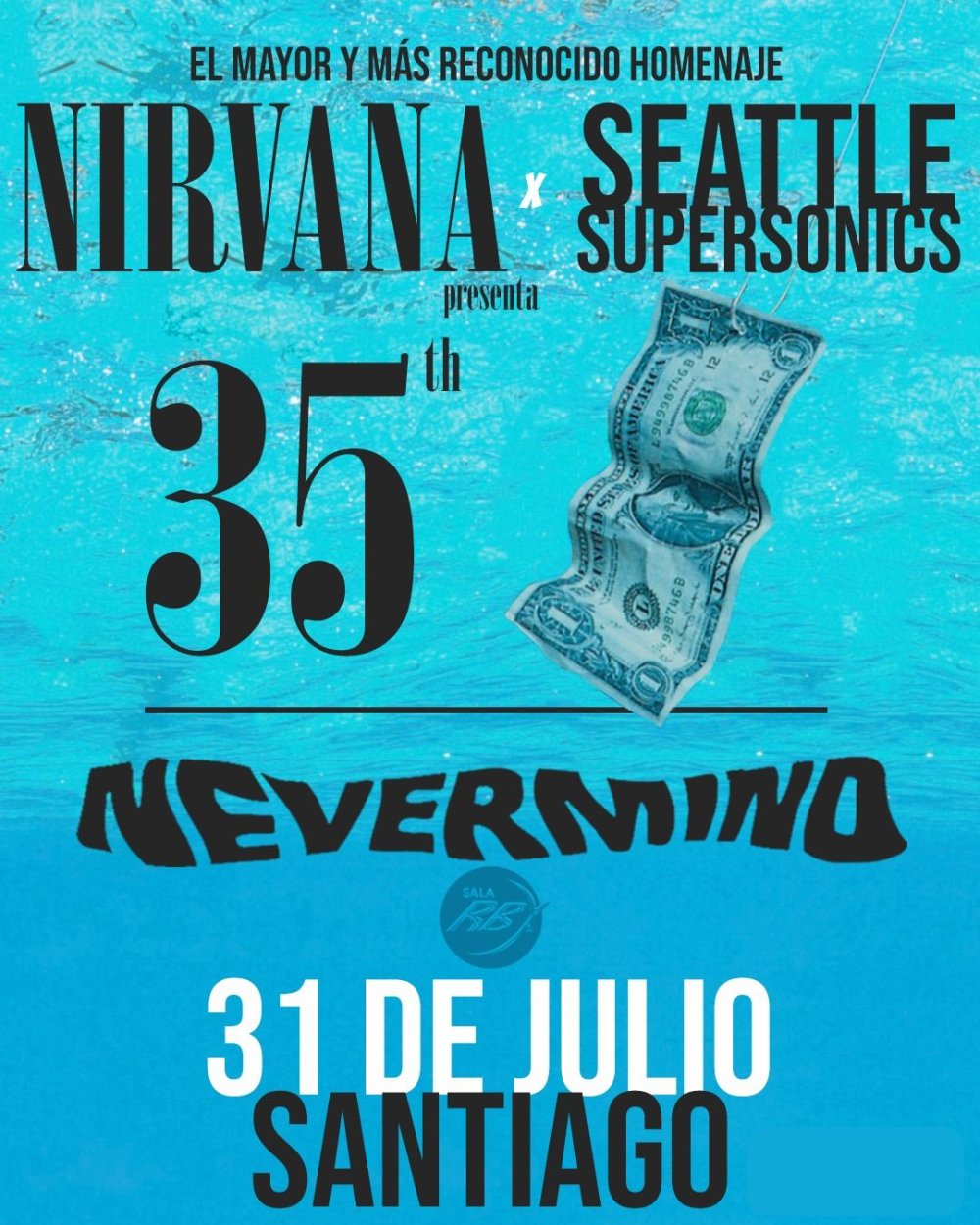 SEATTLE SUPERSONICS: TRIBUTO A NIRVANA EN SALA RBX // PortalTickets.cl