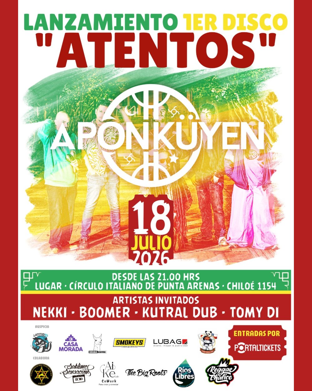 Flyer APONKUYEN: LANZAMIENTO EN PUNTA ARENAS