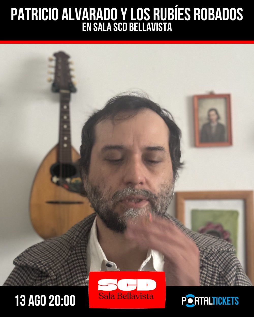 PATRICIO ALVARADO Y LOS RUBÍES ROBADOS EN SALA SCD BELLAVISTA