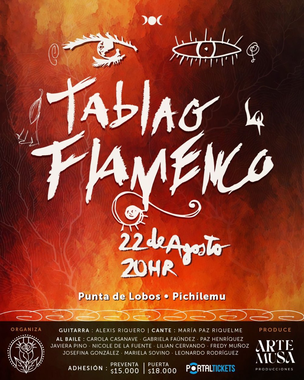 TABLAO FLAMENCO EN PUNTA DE LOBOS, PICHILEMU