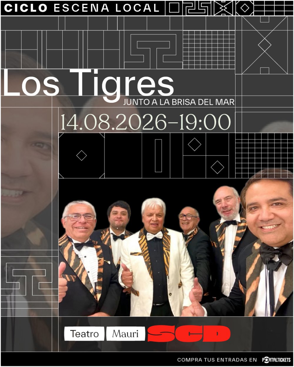 LOS TIGRES JUNTO A LA BRISA DEL MAR, TEATRO MAURI SCD, VALPARAÍSO