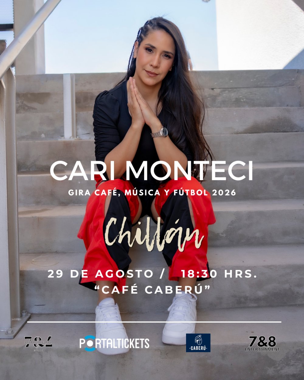 CARI MONTECI: CAFÉ, MÚSICA Y FÚTBOL EN CAFÉ CABERÚ, CHILLÁN