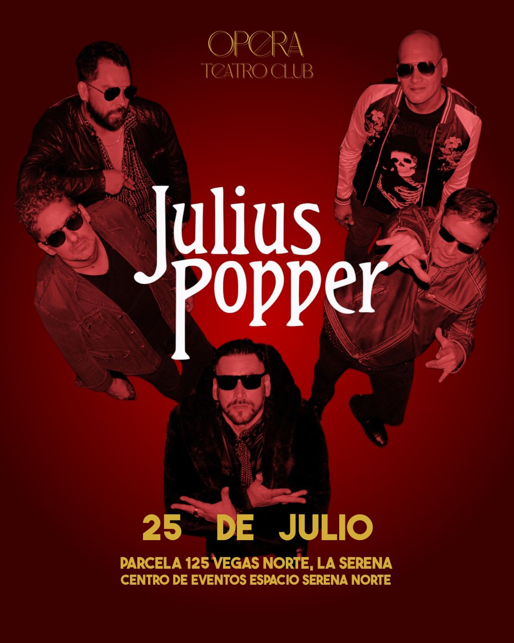 Flyer JULIUS POPPER EN OPERA, LA SERENA