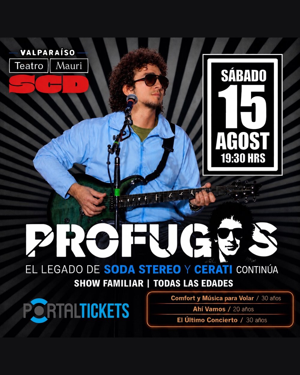 PROFUGOS EN TEATRO MAURI SCD, VALPARAISO