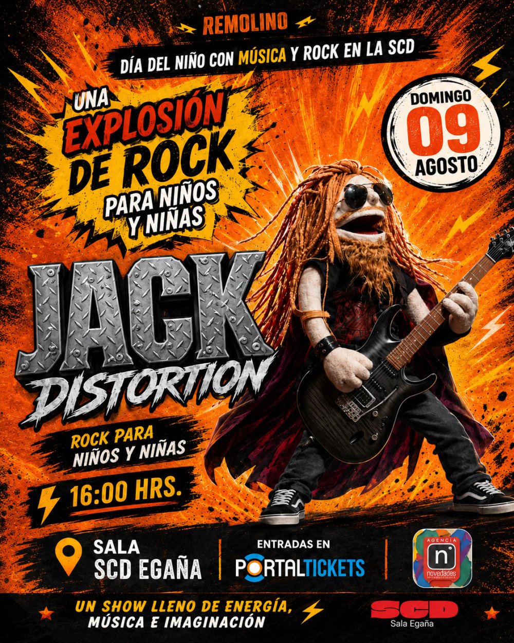 REMOLINO PRESENTA JACK DISTORTION EN SALA SCD EGAÑA