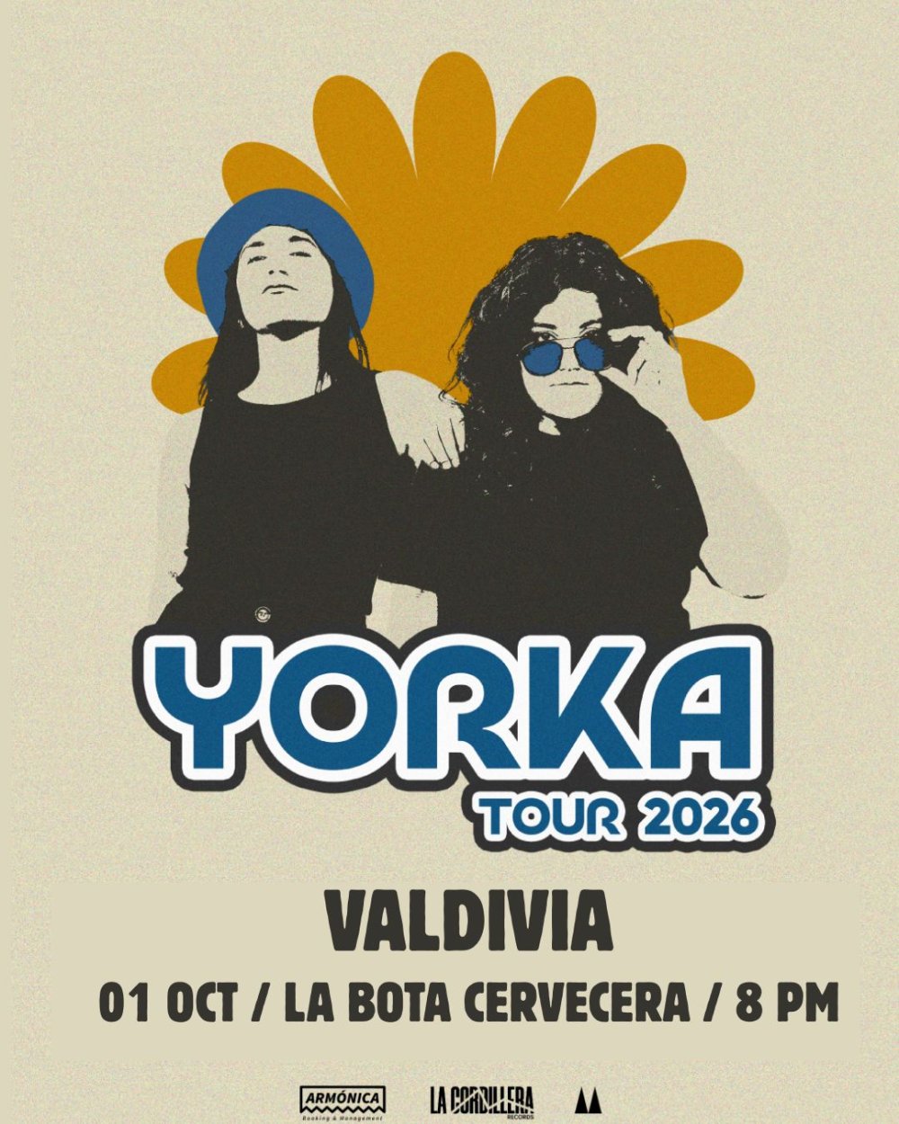 Flyer YORKA  EN LA BOTA CERVECERA, VALDIVIA