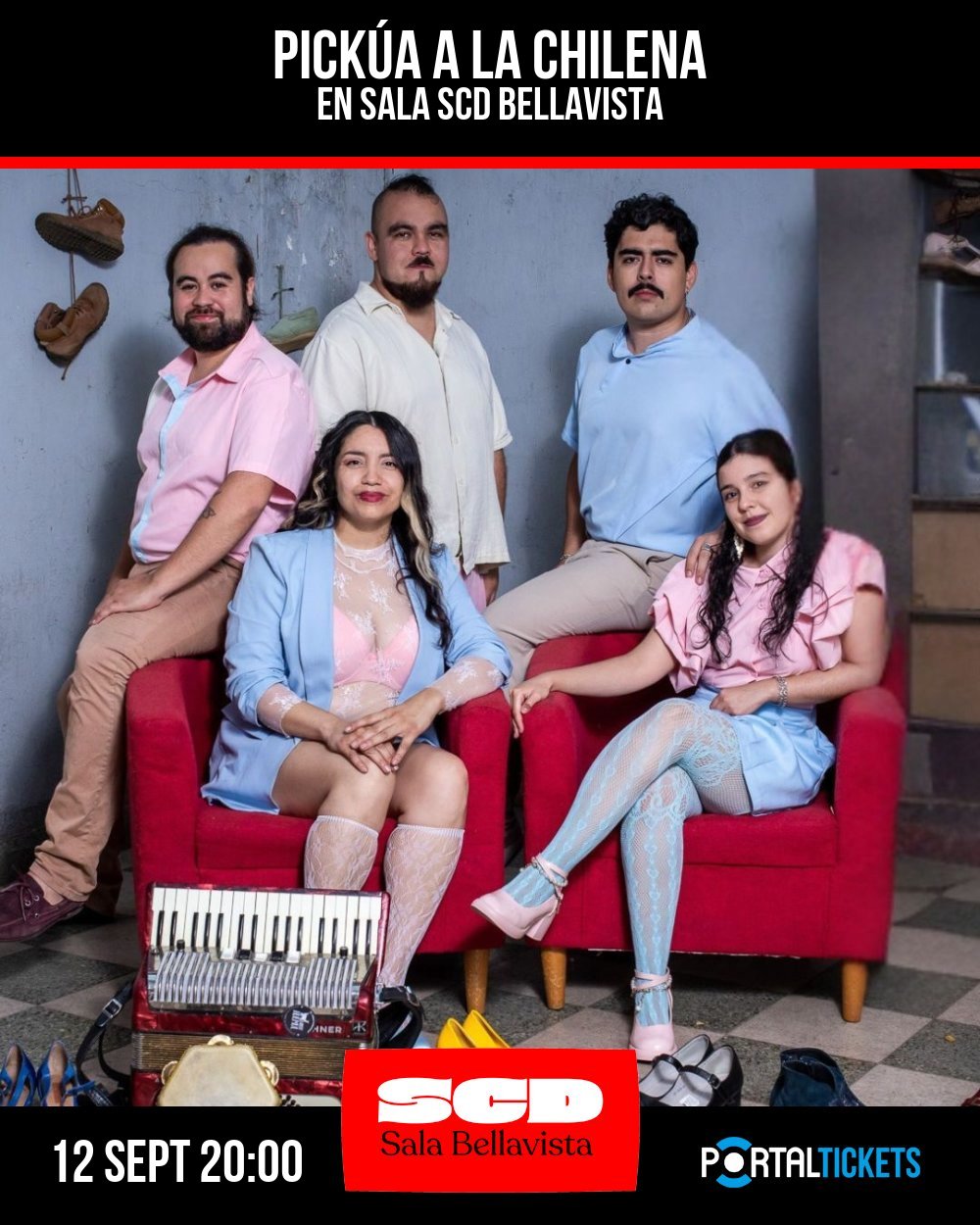 PICKÚA A LA CHILENA- CICLO MÚSICA Y RAÍZ EN SALA SCD BELLAVISTA