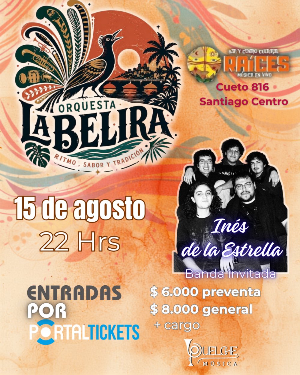 ORQUESTA BELIRA + INÉS DE LA ESTRELLA EN BAR RAÍCES