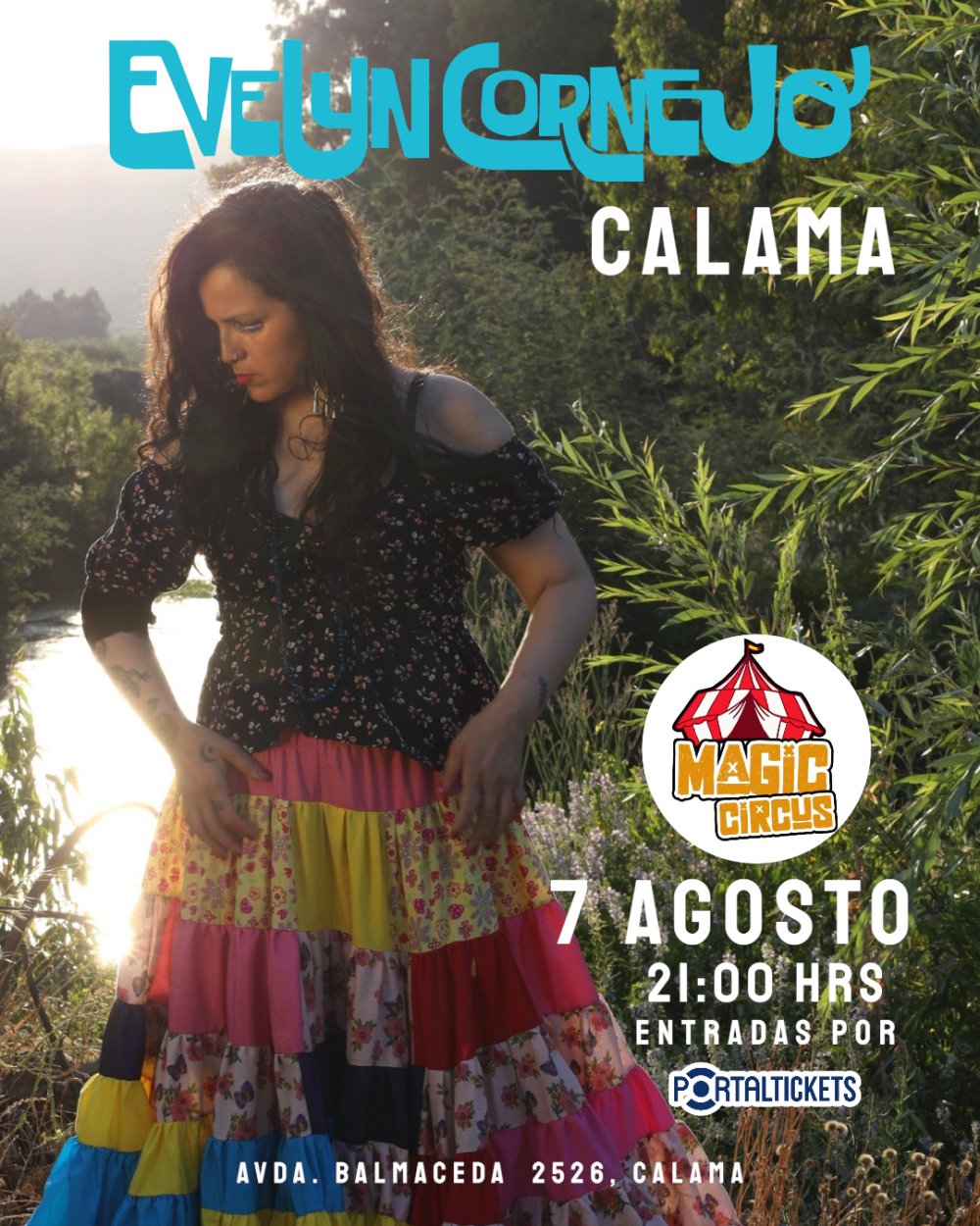 Flyer EVELYN CORNEJO EN MAGIC CIRCUS, CALAMA