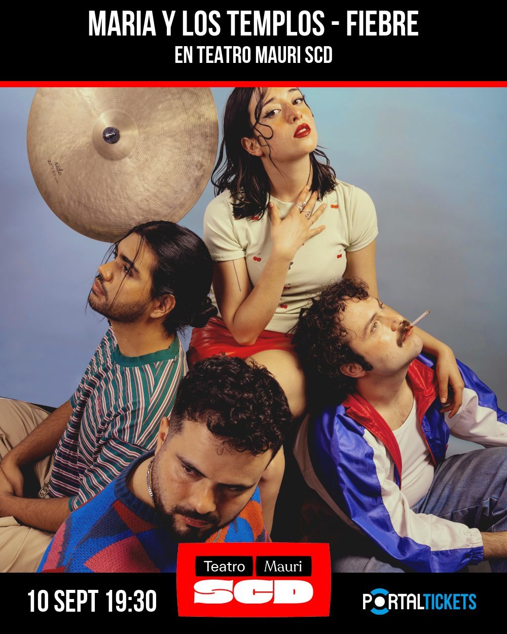 MARIA Y LOS TEMPLOS: FIEBRE EN TEATRO MAURI SCD, VALPARAÍSO