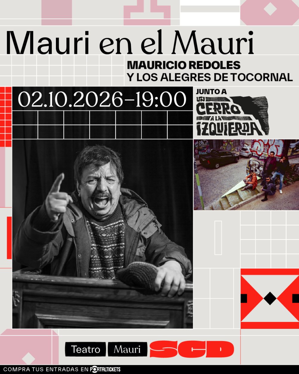 Flyer EL MAURI EN EL MAURI, VALPARAISO