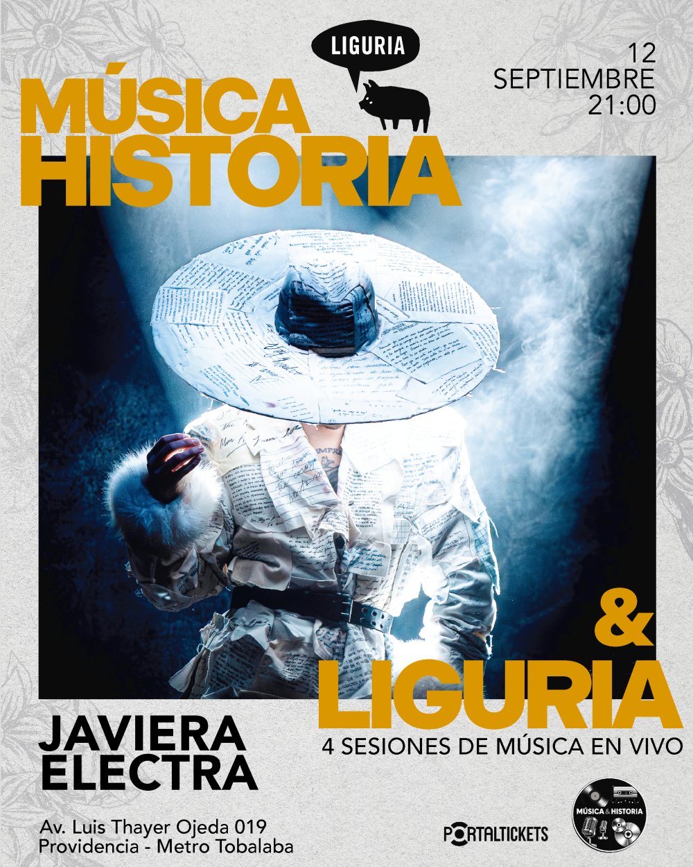 MÚSICA, HISTORIA Y LIGURIA: JAVIERA ELECTRA EN BAR LIGURIA