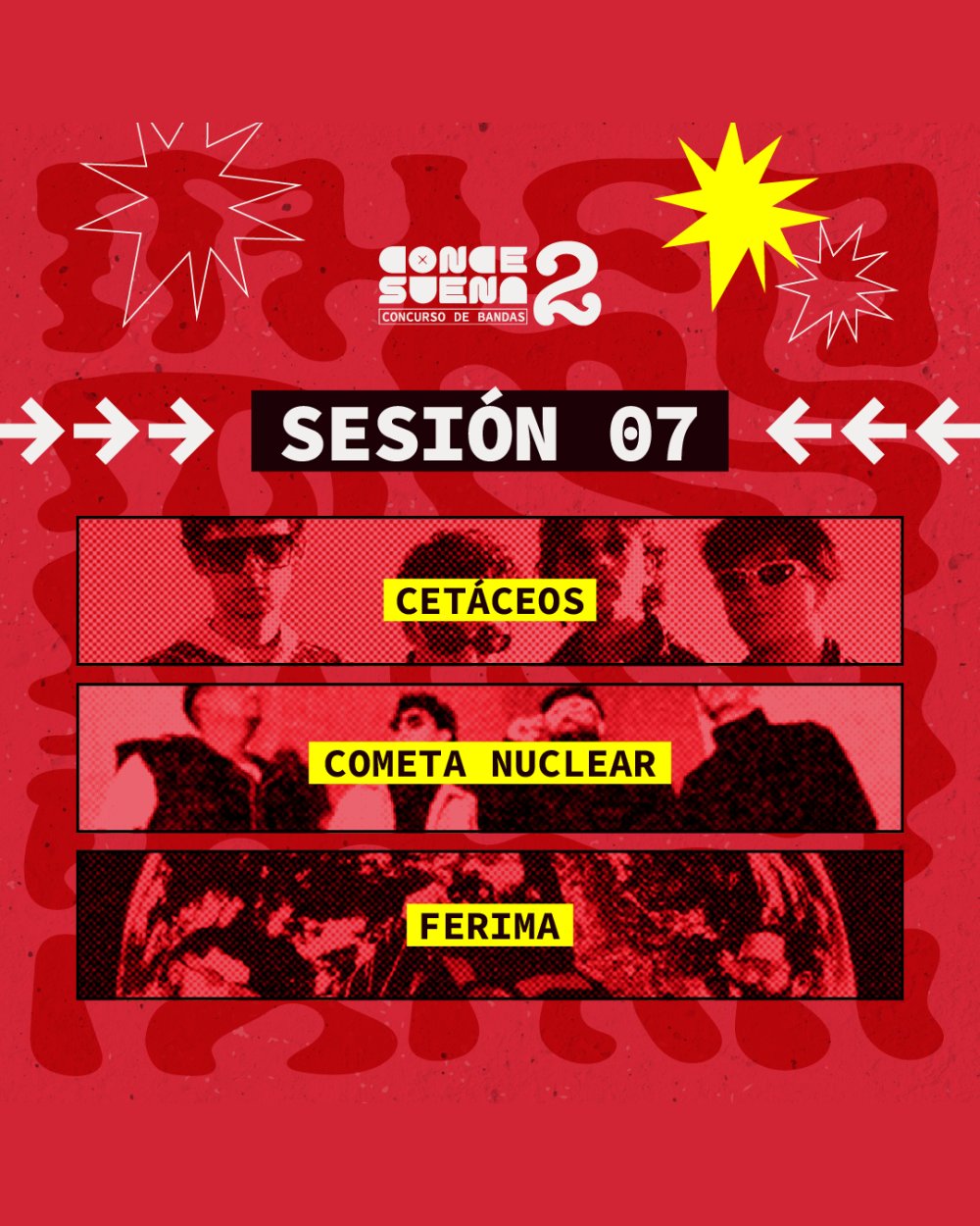 CONCE SUENA 2: ENTRADA GRATIS + VOTACIÓN PRESENCIAL - 12 DE AGOSTO: CETÁCEOS + COMETA NUCLEAR + FERIMA