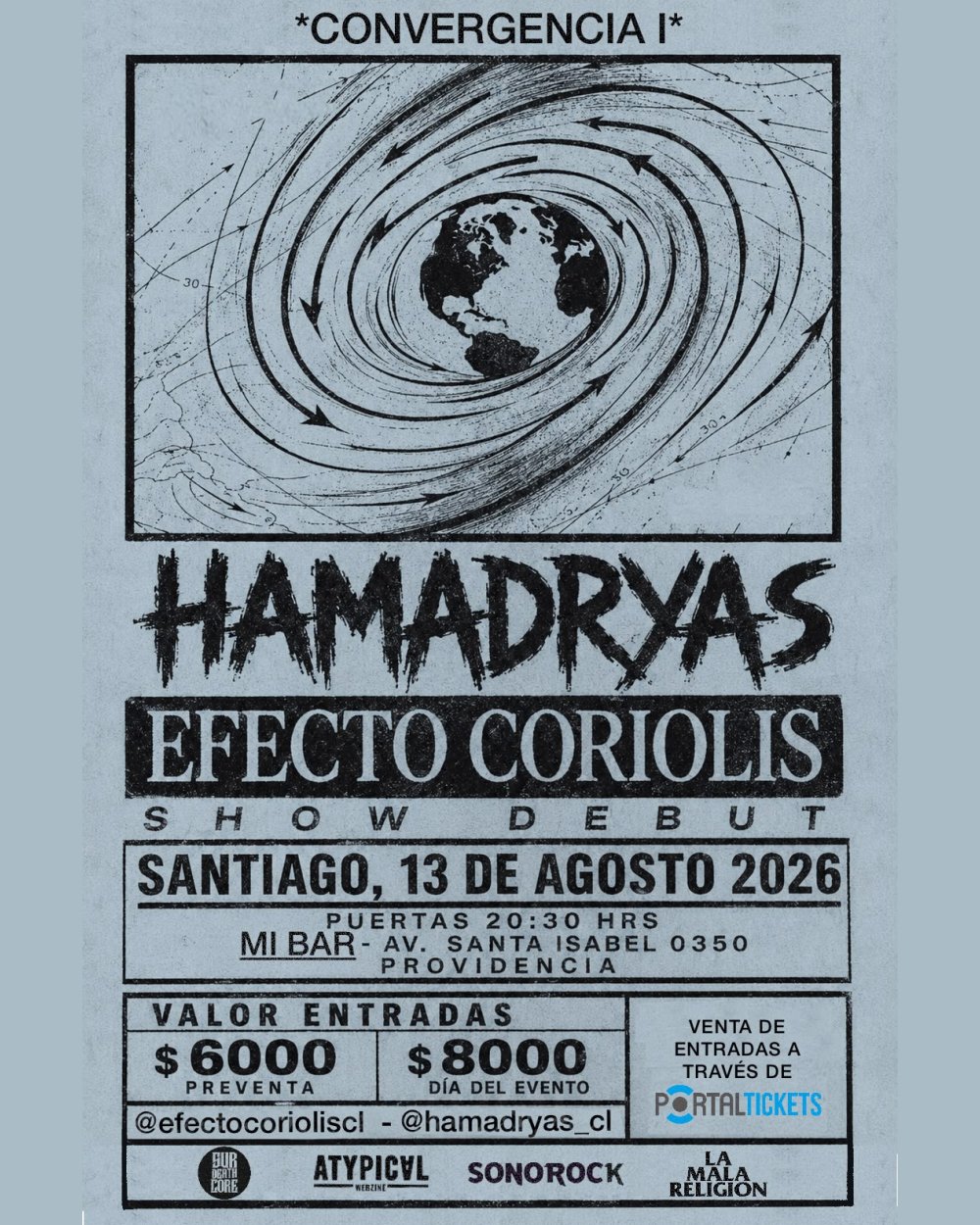 CONVERGENCIA I: HAMADRYAS + EFECTO CORIOLIS EN MIBAR
