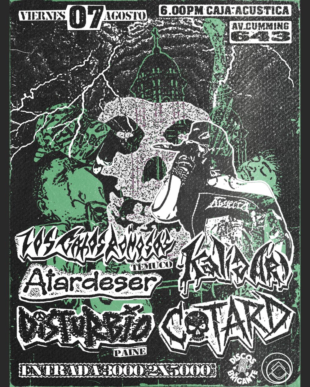Flyer GATOS ROÑOSOS EN CAJACÚSTICA