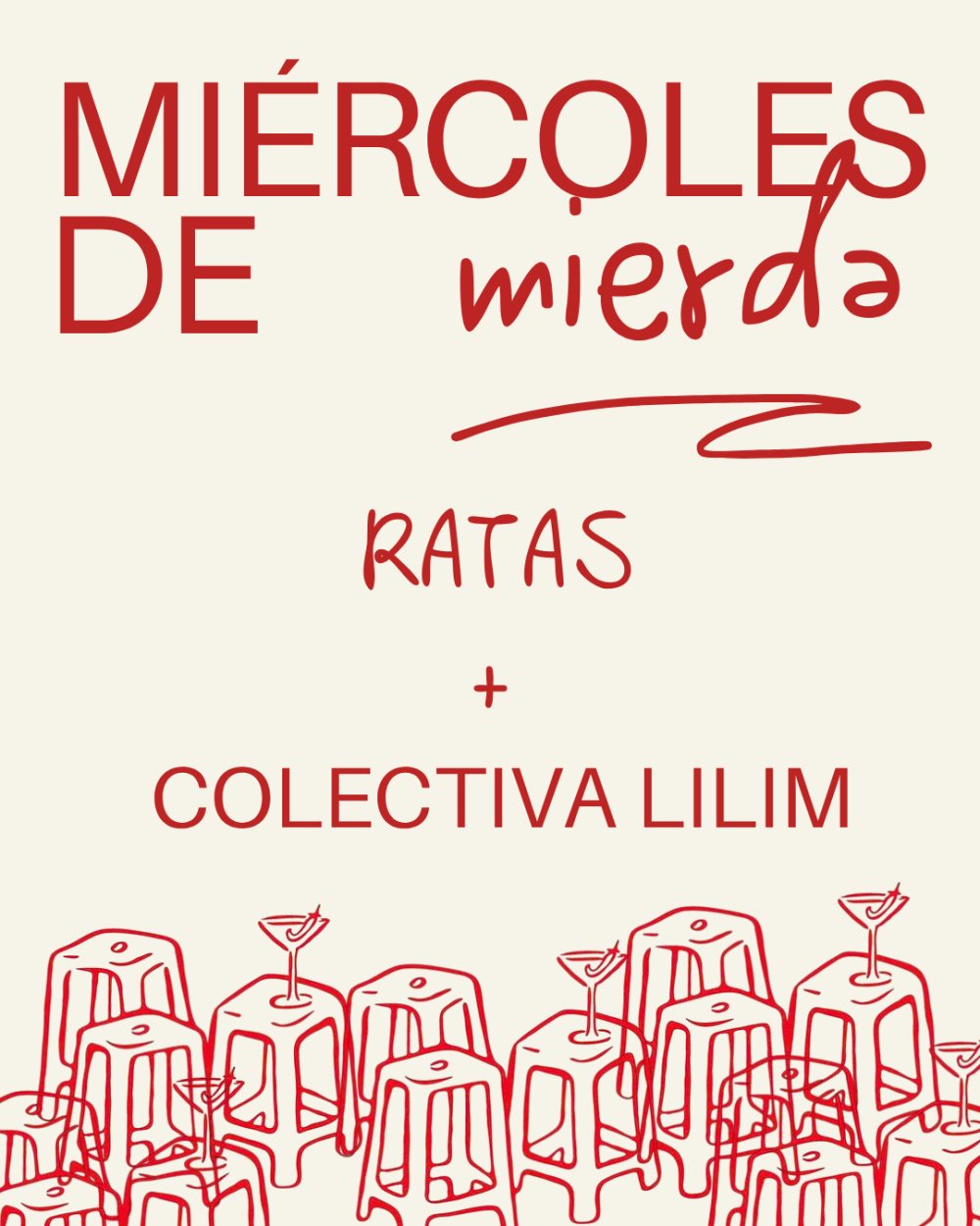 Imagen del evento: MIÉRCOLES DE MIERDA: RATAS + COLECTIVA LILIM EN TEATRO FÁBRICA