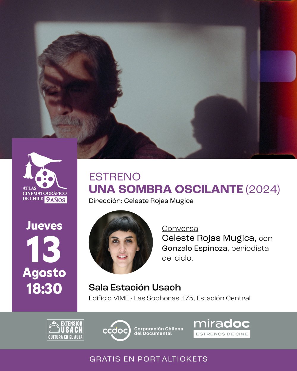 UNA SOMBRA OSCILANTE EN SALA ESTACION USACH