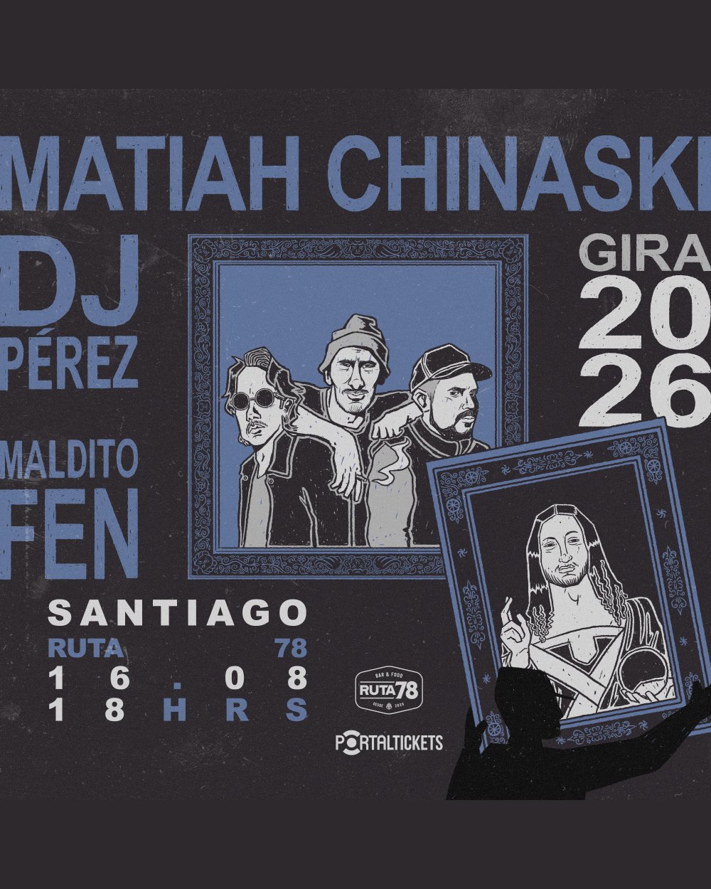 MATIAH CHINASKI + DJ PÉREZ + MALDITO FEN EN PUENTE ALTO - BAR RUTA 78