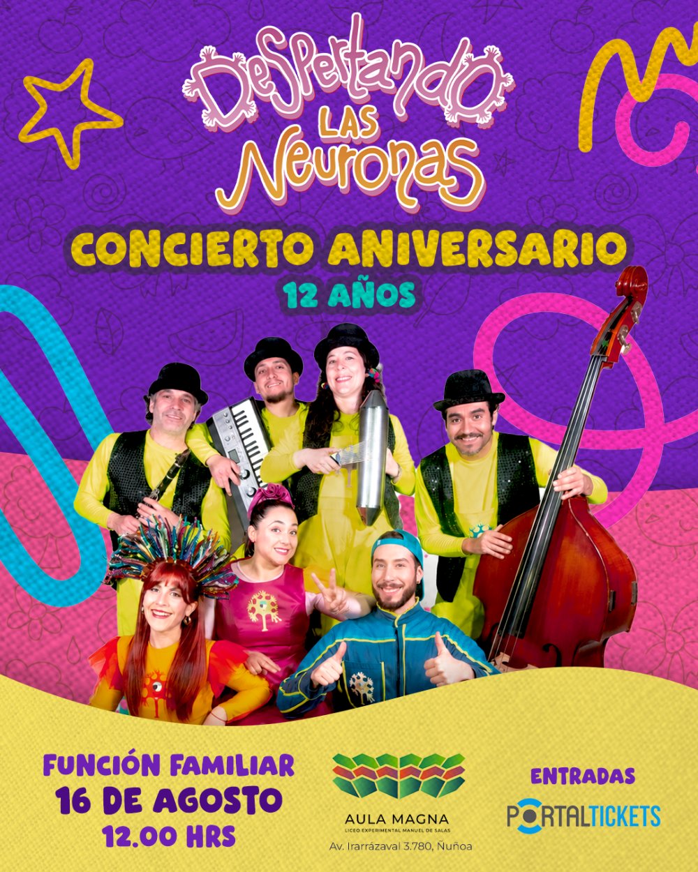 DESPERTANDO LAS NEURONAS CONCIERTO ANIVERSARIO EN AULA MAGNA MANUEL DE SALAS