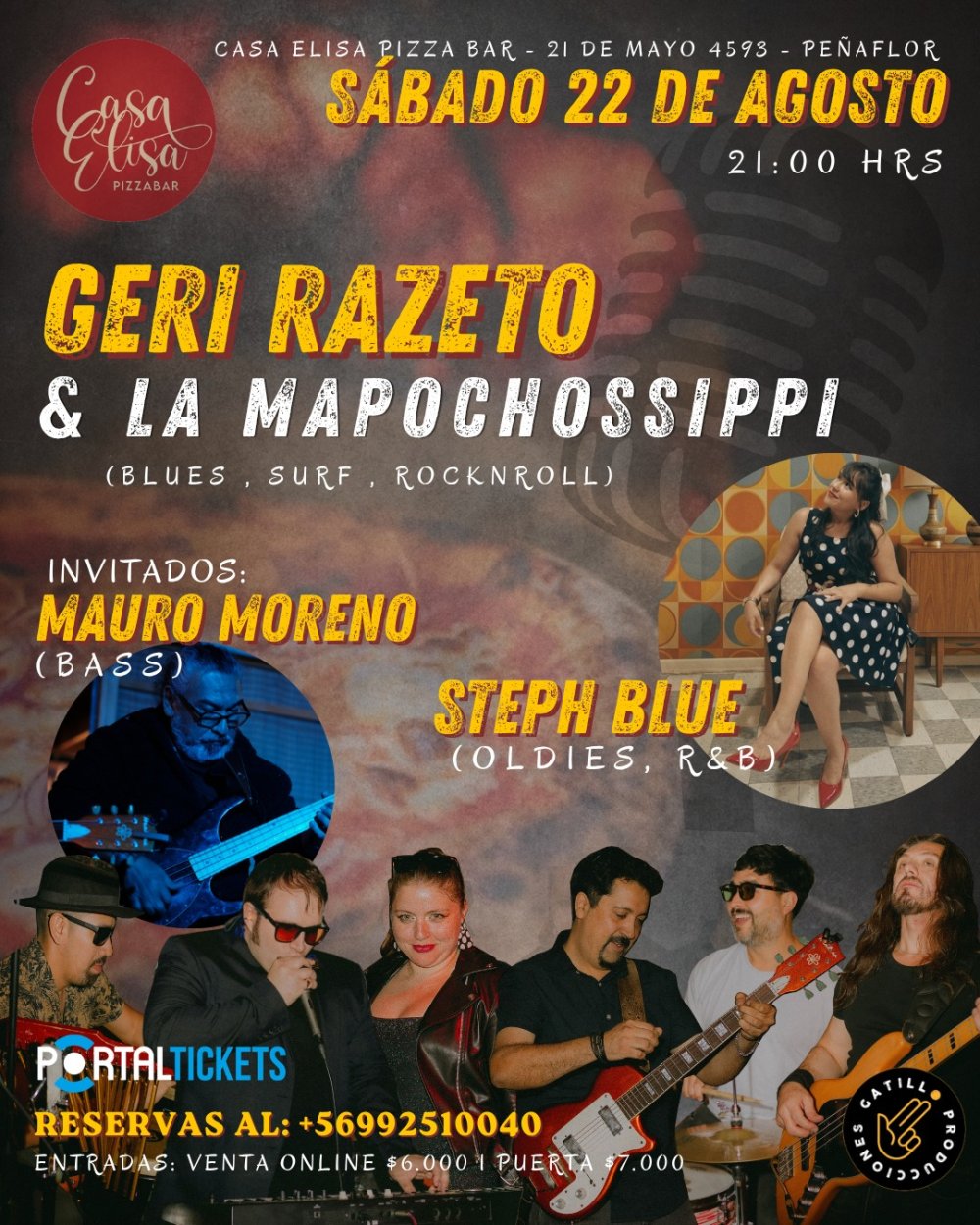 MAPOCHOSSIPPI EN CASA ELISA PIZZA BAR, PEÑAFLOR