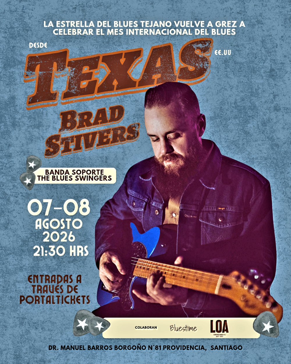 Imagen del evento: BRAD STIVERS EN GREZ