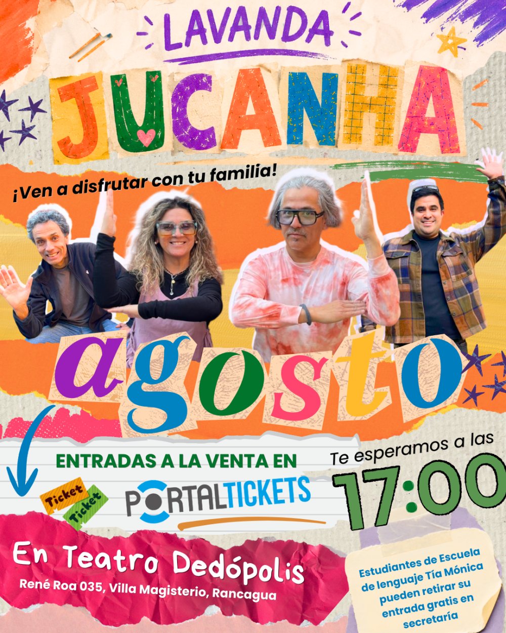 JUCANHA Y LAVANDA EN TEATRO DEDÓPOLIS, RANCAGUA