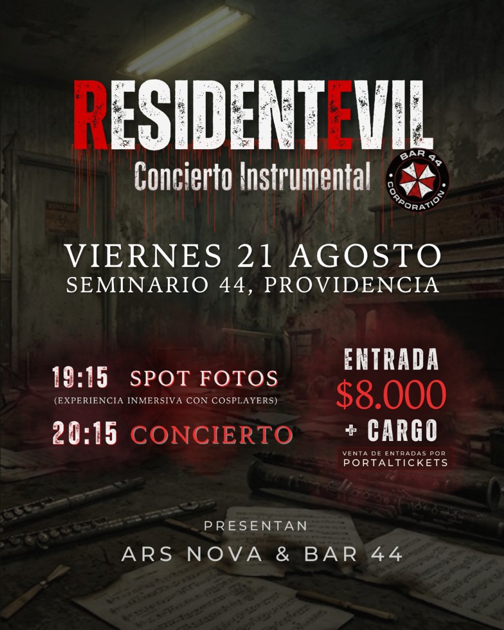 RESIDENT EVIL EN BAR 44 V2