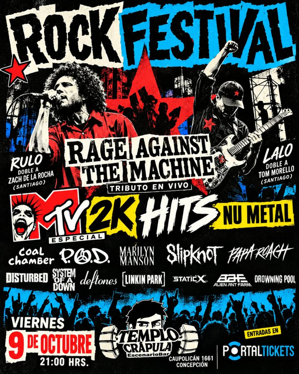 ROCK FESTIVAL EN TEMPLO CRÁPULA, CONCEPCIÓN