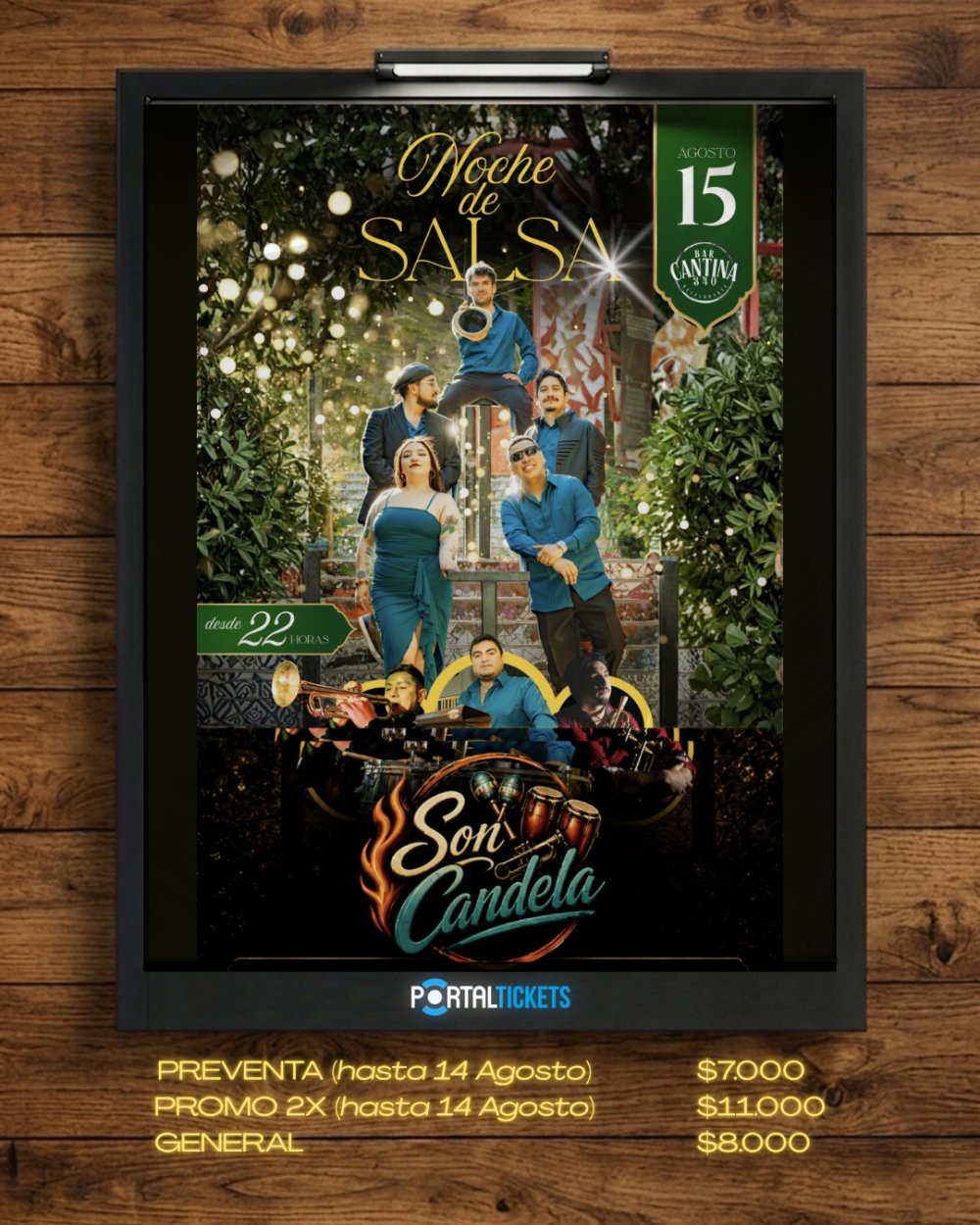 NOCHE DE SALSA: SON CANDELA ORQUESTA EN LA CANTINA 340, PUERTO VARAS