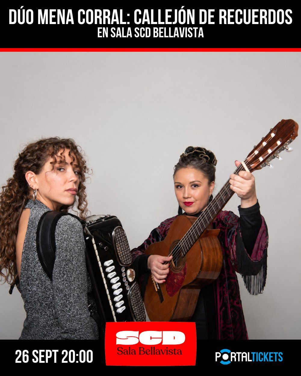 DÚO MENA CORRAL: CALLEJÓN DE RECUERDOS - CICLO MÚSICA Y RAÍZ EN SALA SCD BELLAVISTA