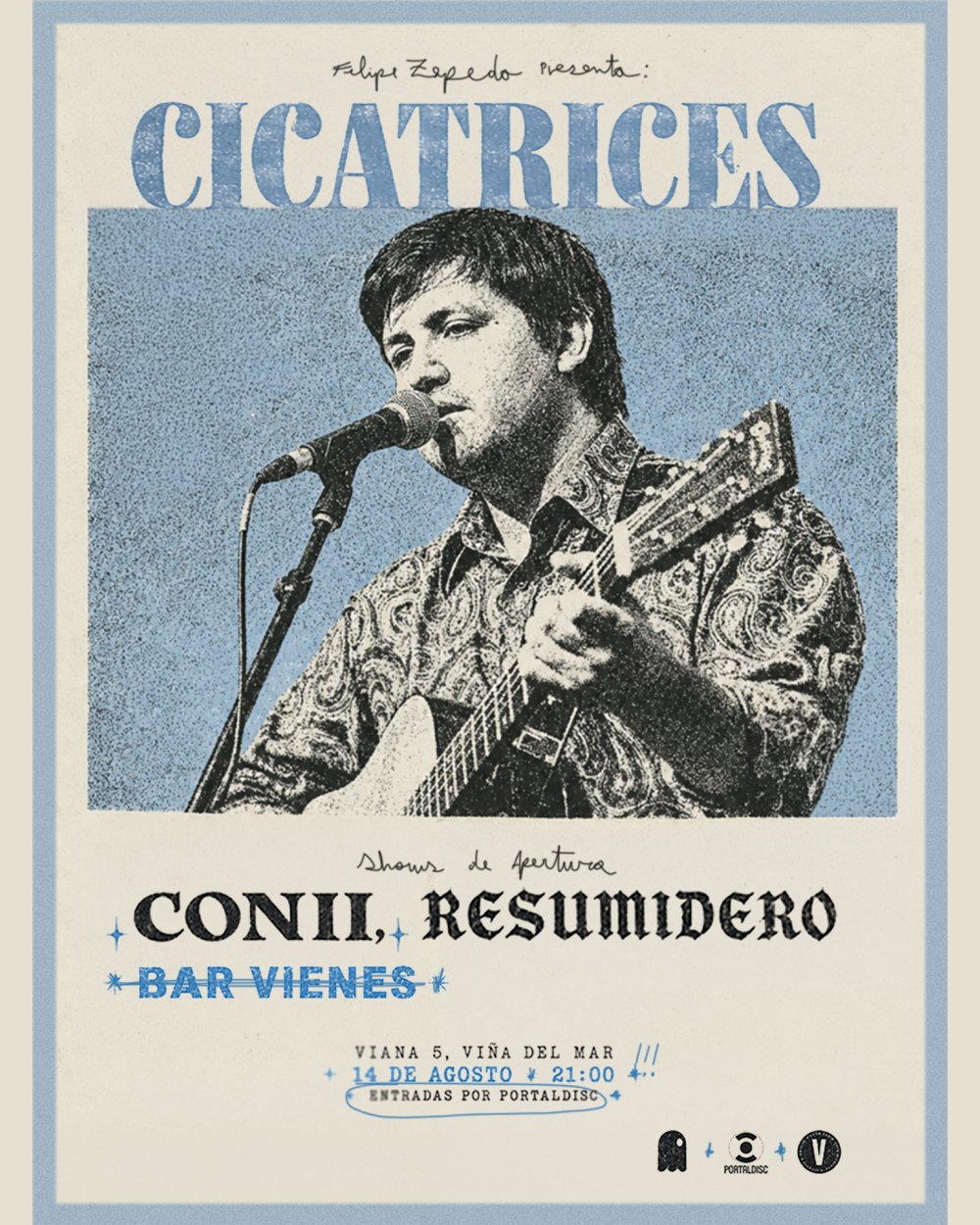 FELIPE ZEPEDA PRESENTA CICATRICES EN BAR VIENÉS, VIÑA DEL MAR