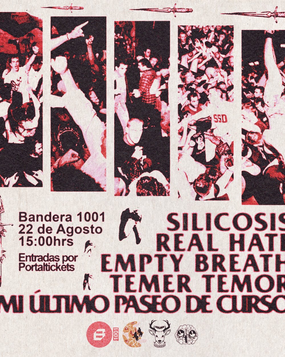 BENEFICIO X EL HARDCORE EN BANDERA 1001, CONCEPCIÓN