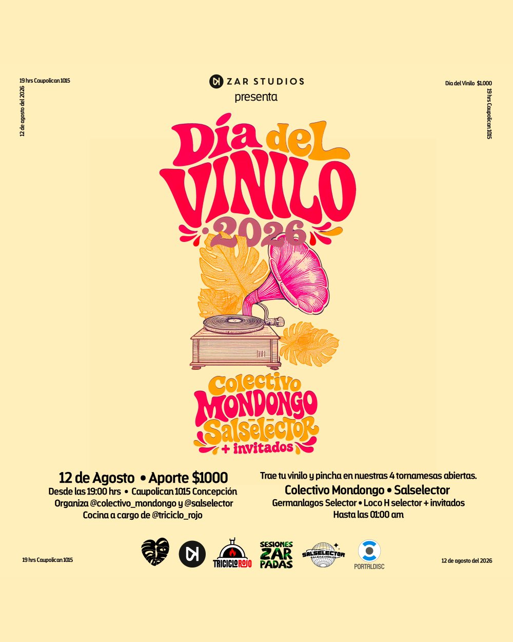 DÍA DEL VINILO 2026 EN ZARSTUDIOS, CONCEPCIÓN