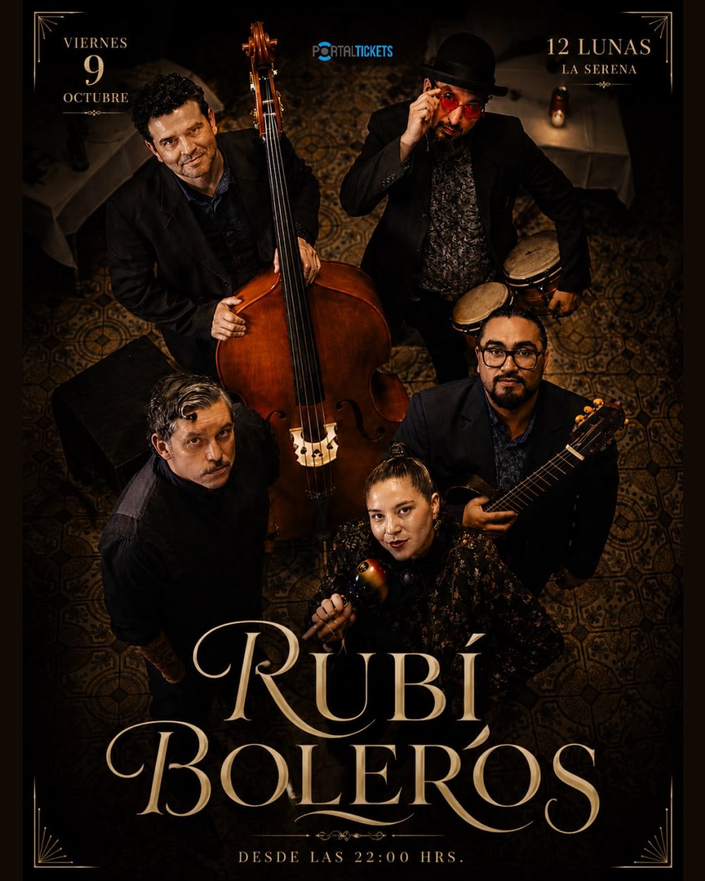 RUBÍ BOLEROS EN LA SERENA - 12 LUNAS RESTOBAR