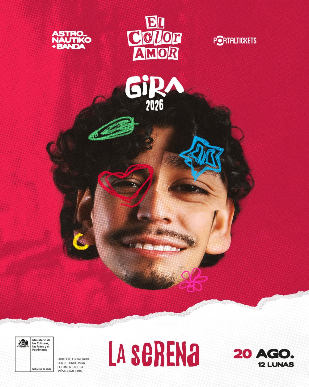 EL COLOR AMOR GIRA 2026 EN 12 LUNAS RESTOBAR, LA SERENA