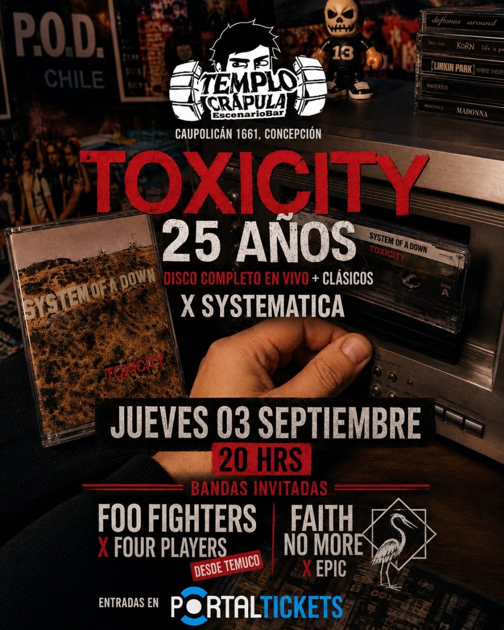 Concepción te abre sus escenarios con tocatas de rock y metal