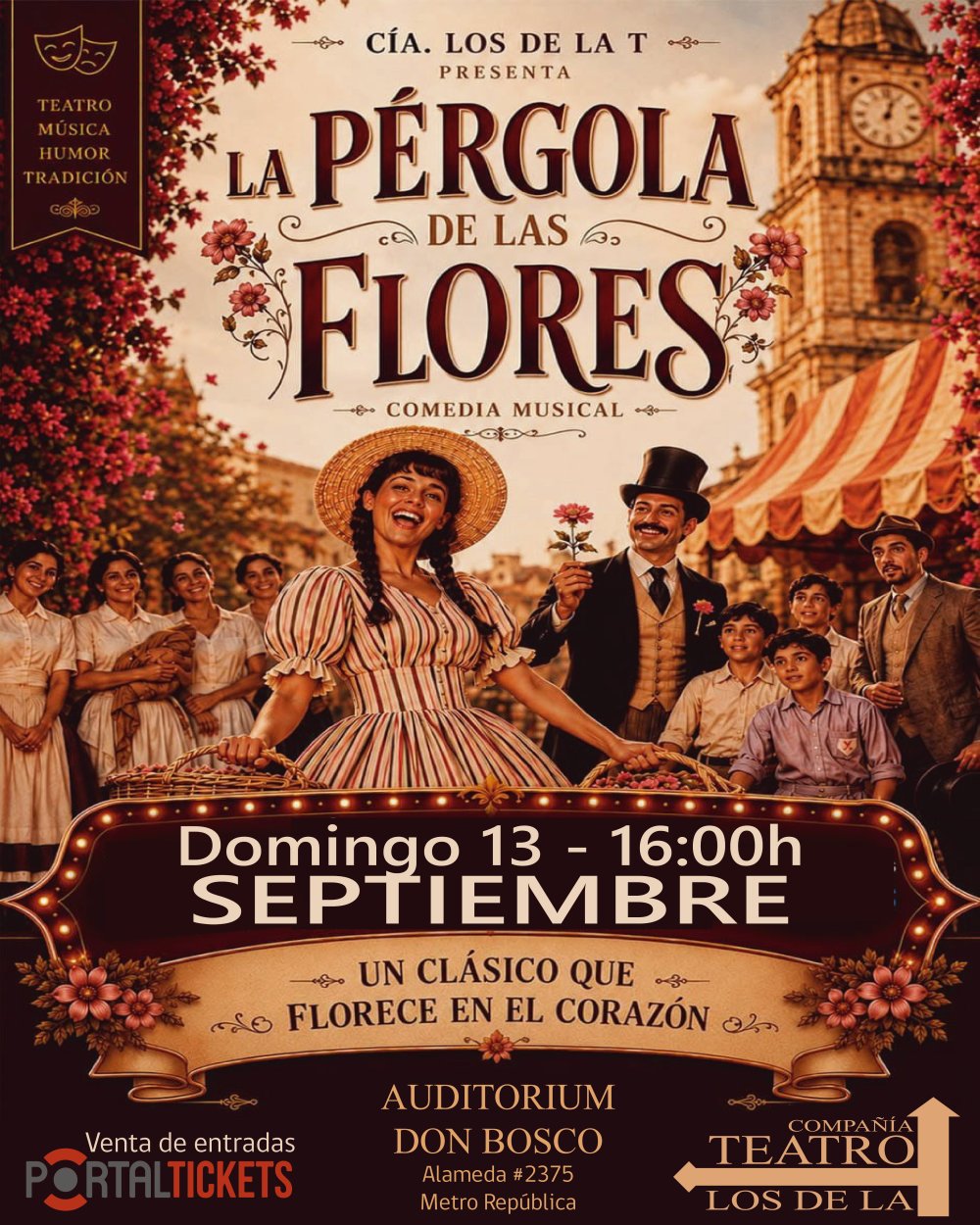 LA PÉRGOLA DE LAS FLORES EN AUDITORIUM DON BOSCO