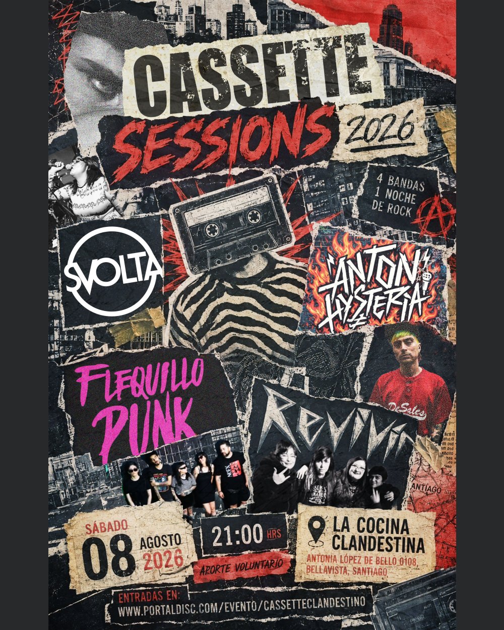 Imagen del evento: CASSETTE SESSIONS 2026: VOL.1 EN LA COCINA CLANDESTINA
