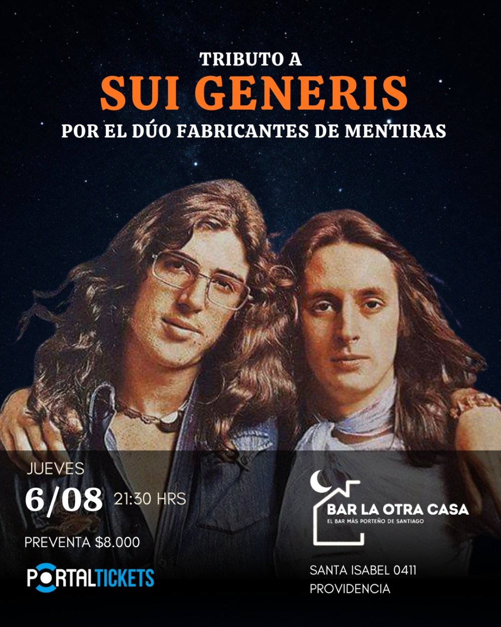 Imagen del evento: TRIBUTO A SUI GENERIS POR FABRICANTES DE MENTIRAS EN BAR LA OTRA CASA