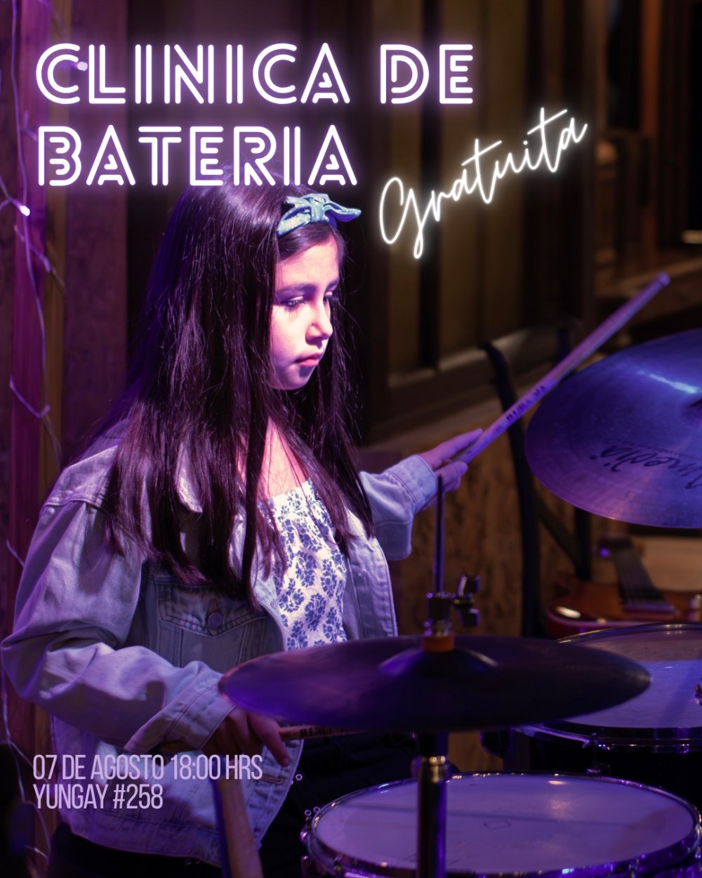 Imagen del evento: CLINICA DE BATERIA EN A TEMPO ACADEMIA, SAN FELIPE
