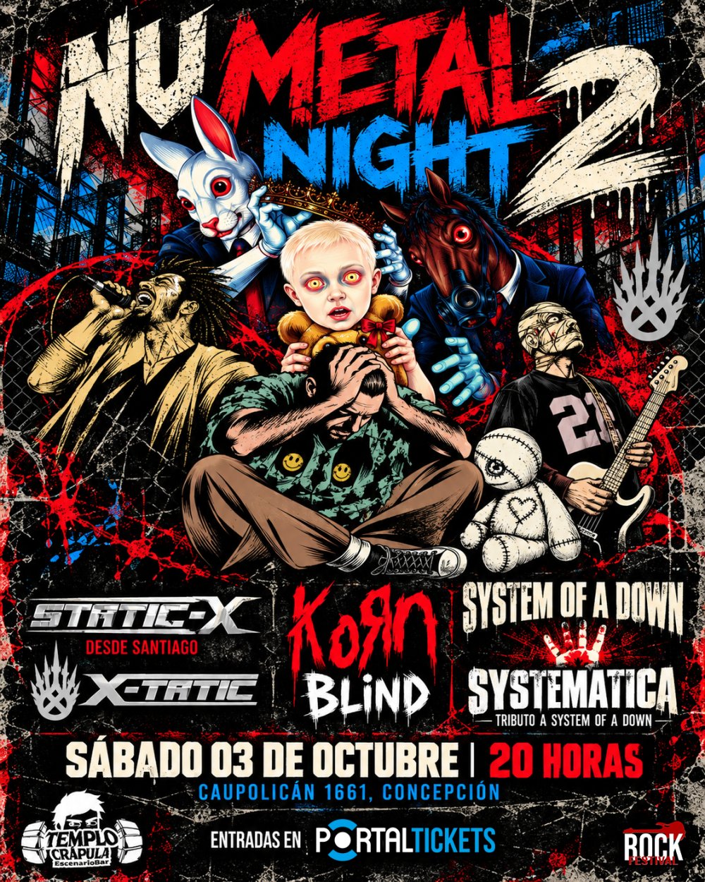 NU METAL NIGHT 2 EN TEMPLO CRÁPULA, CONCEPCIÓN