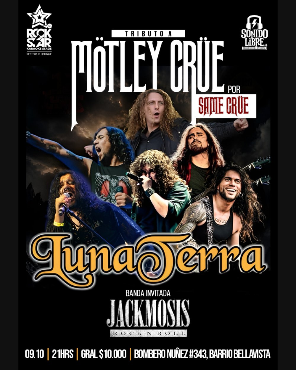 TRIBUTO A MONTLEY CRÚE EN ROCKSTAR STAGE