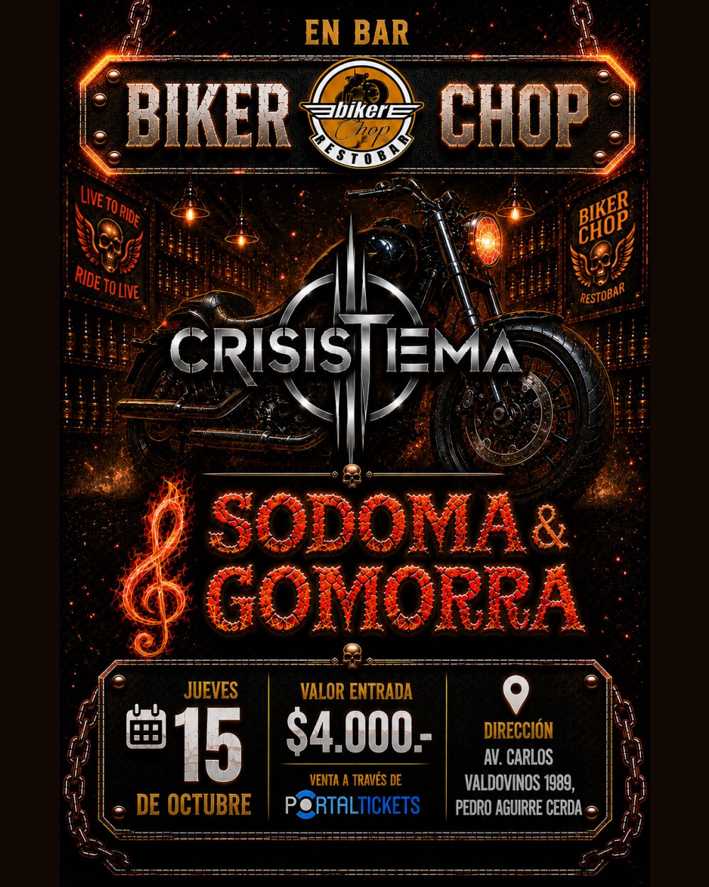 NOCHE DE ROCK EN BIKER CHOP